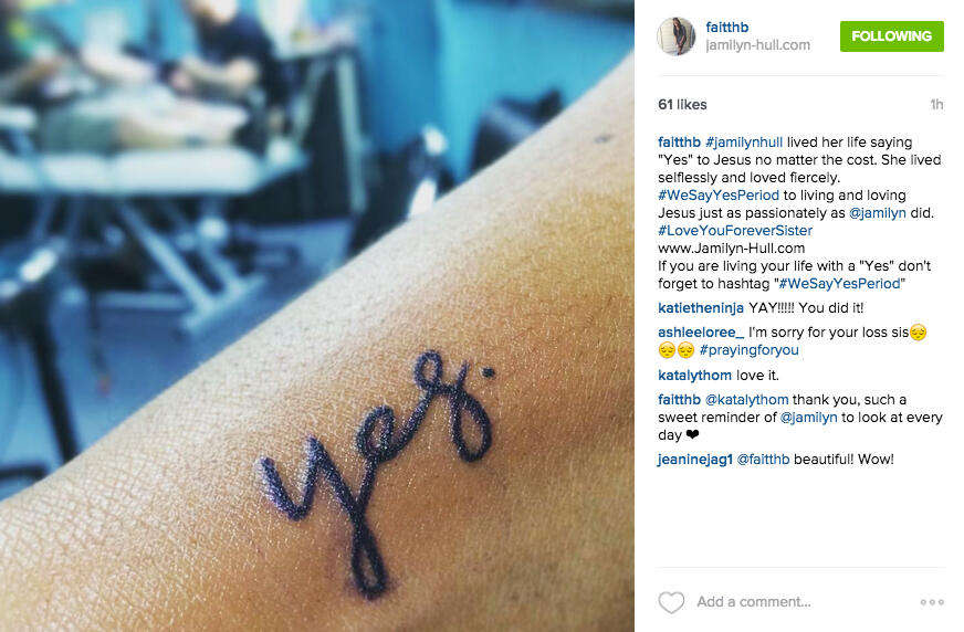 "Yes." Tattoo